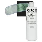 Golden Fluid Akrilik Boya 473 ml Seri 6 C.t Interference Green-Blue - Çok Renkli