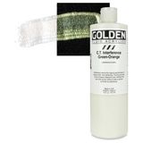 Golden Fluid Akrilik Boya 473 ml Seri 6 C.t Interference Green-Orange - Çok Renkli