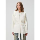 Golden Goose Beyaz Işleme Detaylı Hırka - XS