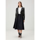 Golden Goose Lacivert Çizgili Midi Yün Etek - 38