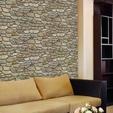 Golden Ham Taş Desen 52 Cm X 10 M 3 Boyutlu Duvar Kağıdı Koyu Gri (7'Li Paket)