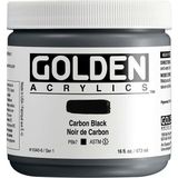 Golden Heavy Body Akrilik Boya 473 ml Seri 1 Carbon Black 1040