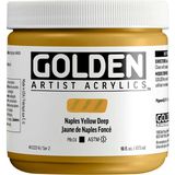 Golden Heavy Body Akrilik Boya 473 ml Seri 2 Naples Yellow Deep 1222