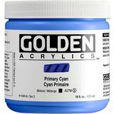 Golden Heavy Body Akrilik Boya 473 ml Seri 2 Primary Cyan 1500