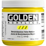 Golden Heavy Body Akrilik Boya 473 ml Seri 3 Benzimidazolone Yellow Medium 1008
