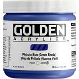 Golden Heavy Body Akrilik Boya 473 ml Seri 4 Phthalo Blue (Green Shade) 1255