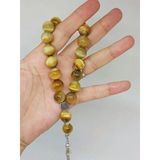 Golden Kaplangözü Taşı 17lik Efe Tesbih 12mm (53358)