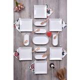 Golden Kitchen 19 PARÇA LÜX SERANAT SERİSİ 6 KİŞİİLİK KAHVALTI TAKIMI