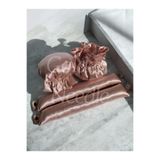 Golden Needle 2'li Boneli Çıtçıtlı Bigudi Sosisi Isısız Saç Şekillendirici Pudra Pembe Bigudi Bone