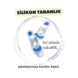 Golden Pearl Tam Ortopedik Anatomik Silikon Ayakkabı Tabanlığı Topuk Dikeni Tabanlık Düz Taban Ayak Ağrısı, 40-41