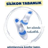 Golden Pearl Tam Ortopedik Anatomik Silikon Ayakkabı Tabanlığı Topuk Dikeni Tabanlık Düz Taban Ayak Ağrısı, 42-43