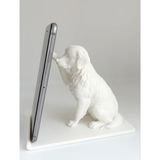Golden Retriever Telefon ve Tablet Tutucu Sevimli Köpek Figürlü Masaüstü Stand Dekoratif Aksesuar Hayvanseverler İçin Eğlenceli Ofis Hediyesi Golden Retriever Cellphone/Tablet Holder