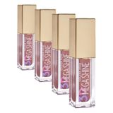 Golden Rose 3D Mega Shine Lipgloss No: 117 Shimmer Sedefli Dudak Parlatıcısı (4 paketi)