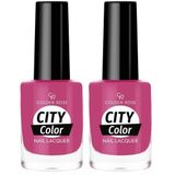 Golden Rose City Color Nail Lacquer No:118 - Oje 2li paket
