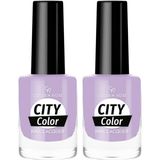 Golden Rose City Color Nail Lacquer No:124 - Oje (2 paketi)