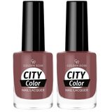 Golden Rose City Color Nail Lacquer No:132 - Oje 2li paket