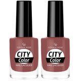 Golden Rose City Color Nail Lacquer No:134 - Oje 2li paket