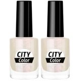 Golden Rose City Color Nail Lacquer No:141 - Oje 2li paket
