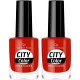Golden Rose City Color Nail Lacquer No:146 - Oje 2li paket