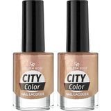 Golden Rose City Color Nail Lacquer No:81 - Oje 2li paket
