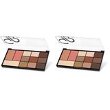 Golden Rose City Style Face & Eye Palette No: 01 Warm Nude - Allık, Bronzer, Aydınlatıcı ve 9'lu Far Paleti (2 paketi)