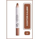 Golden Rose Contour Crayon No: 22 Deep Brown - Doğal Gölgelendirici Kontür Kalemi