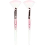 Golden Rose Devobis Fan Brush - Makyaj Fırçası 2li paket
