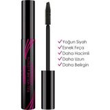 Golden Rose Essential Hacim ve Uzunluk Veren Maskara Orijinal Boy Yoğun Siyah Etkisiyle