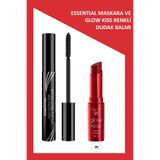 Golden Rose Essential Hacim Veren Maskara & Glow Kiss Renkli Dudak Nemlendirici No:05 Makyaj Seti