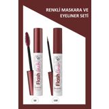 Golden Rose Flash Lash Bordo Maskara Ve Flash Liner Makyaj Seti