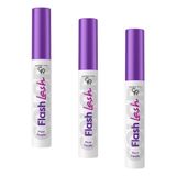 Golden Rose Flash Lash Colored Mascara No: 07 Plum Purple - Renkli Maskara (3 paketi)