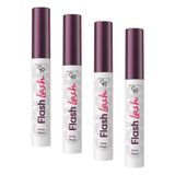 Golden Rose Flash Lash Colored Mascara No: 09 Deep Plum - Renkli Maskara (4 paketi)