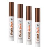 Golden Rose Flash Lash Colored Mascara No: 11 Chocolate - Renkli Maskara (4 paketi)
