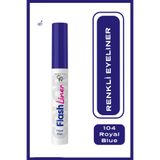 Golden Rose Flash Liner Colored Eyeliner - 104 Royal Blue - Renkli Likit Eyeliner