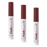 Golden Rose Flash Liner Colored Eyeliner - 110 Burgundy - Renkli Likit Eyeliner (3 paketi)