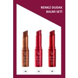 Golden Rose Glow Kiss No: 06 - No: 02- No: 05 Renkli Dudak Nemlendirici Seti