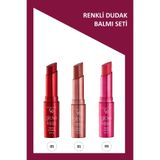 Golden Rose Glow Kiss No:05 - No: 01 - No: 03 Renkli Dudak Nemlendirici Seti