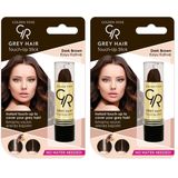 Golden Rose Gray Hair Touch Up Stick Saç Düzeltici Çubuk (Koyu Kahverengi, No: 02) (2 paketi)