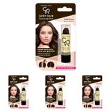 Golden Rose Grey Hair Touch-up Stick No: 02 Dark Brown - Beyaz Saç Kapatıcı - Koyu Kahve (4 paketi)