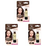 Golden Rose Grey Hair Touch-up Stick No: 07 Chestnut Brown - Beyaz Saç Kapatıcı - Kestane Kahve (3 paketi)
