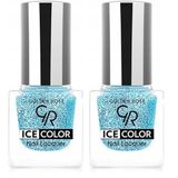 Golden Rose Ice Color Nail Lacquer Glitter No:222 - Oje 2li paket