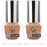 Golden Rose Ice Color Nail Lacquer Glitter No:224 - Oje 2li paket