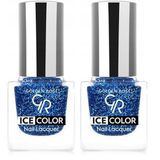 Golden Rose Ice Color Nail Lacquer Glitter No:225 - Oje 2li paket