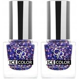 Golden Rose Ice Color Nail Lacquer Glitter No:228 - Oje 2li paket