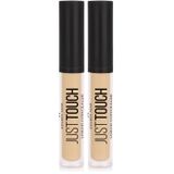 GOLDEN ROSE Just Touch Liquid Concealer - 16 - Vitamin E ve Niacinamide İçeren Likit Kapatıcı (2 paketi)