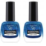 Golden Rose Keratin Nail Color Glitter No:413 - Oje 2li paket