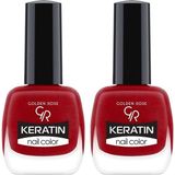 Golden Rose Keratin Nail Color No:122 - Oje 2li paket