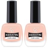 Golden Rose Keratin Nail Color No:128 - Oje 2li paket