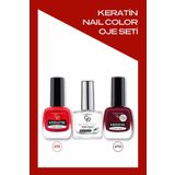 Golden Rose Keratin Nail Color Oje Seti - Keratin Nail Colour 415-219 Quick Dry Top Coat (Oje Kurutucu)