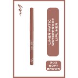 Golden Rose Liner Matic Waterproof Lippencil - Suya Dayanıklı Dudak Kalemi NO:303 Soft Brown